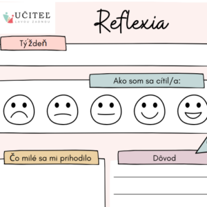 Materiál pre učiteľov: Reflexia