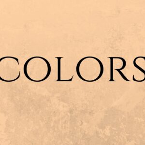 Flash cards COLORS