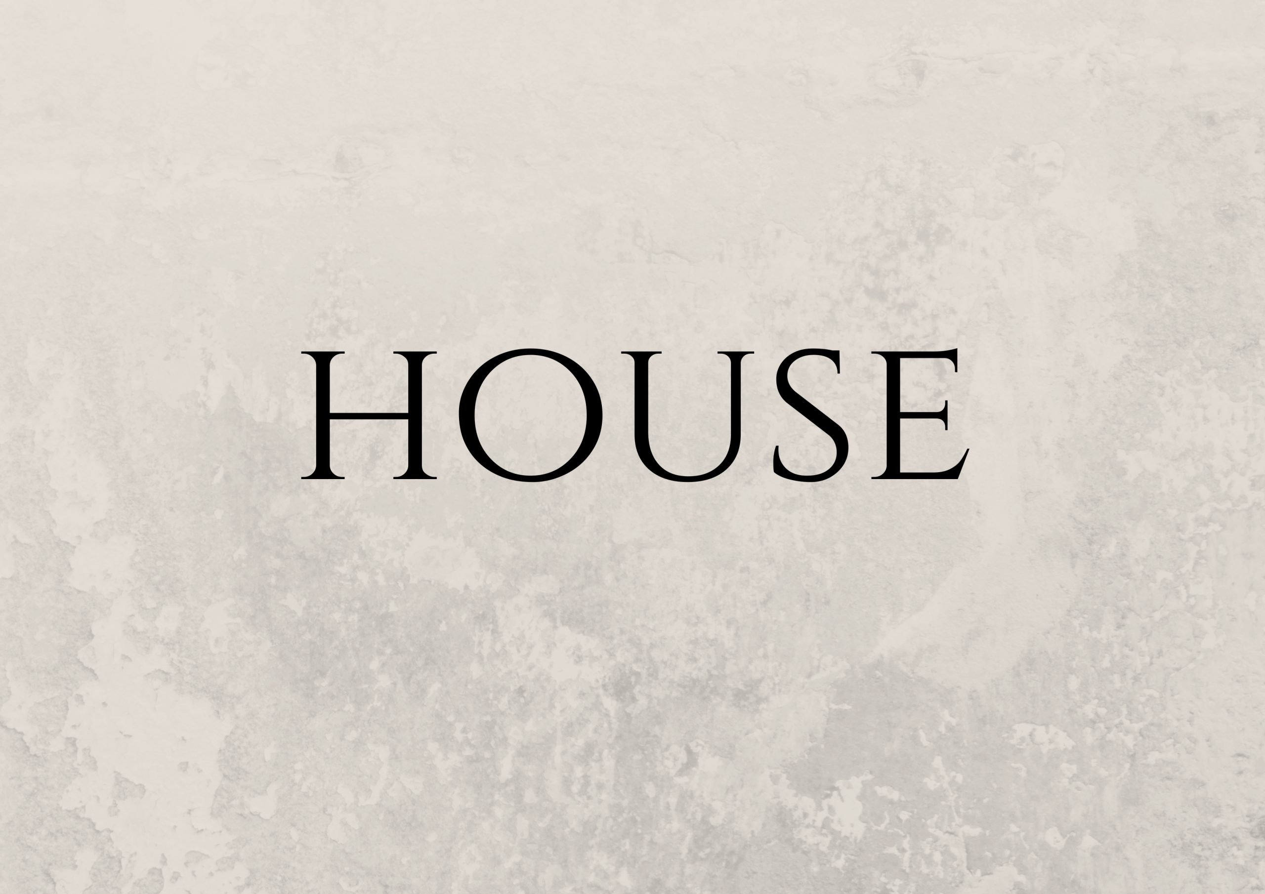 Flash cards HOUSE
