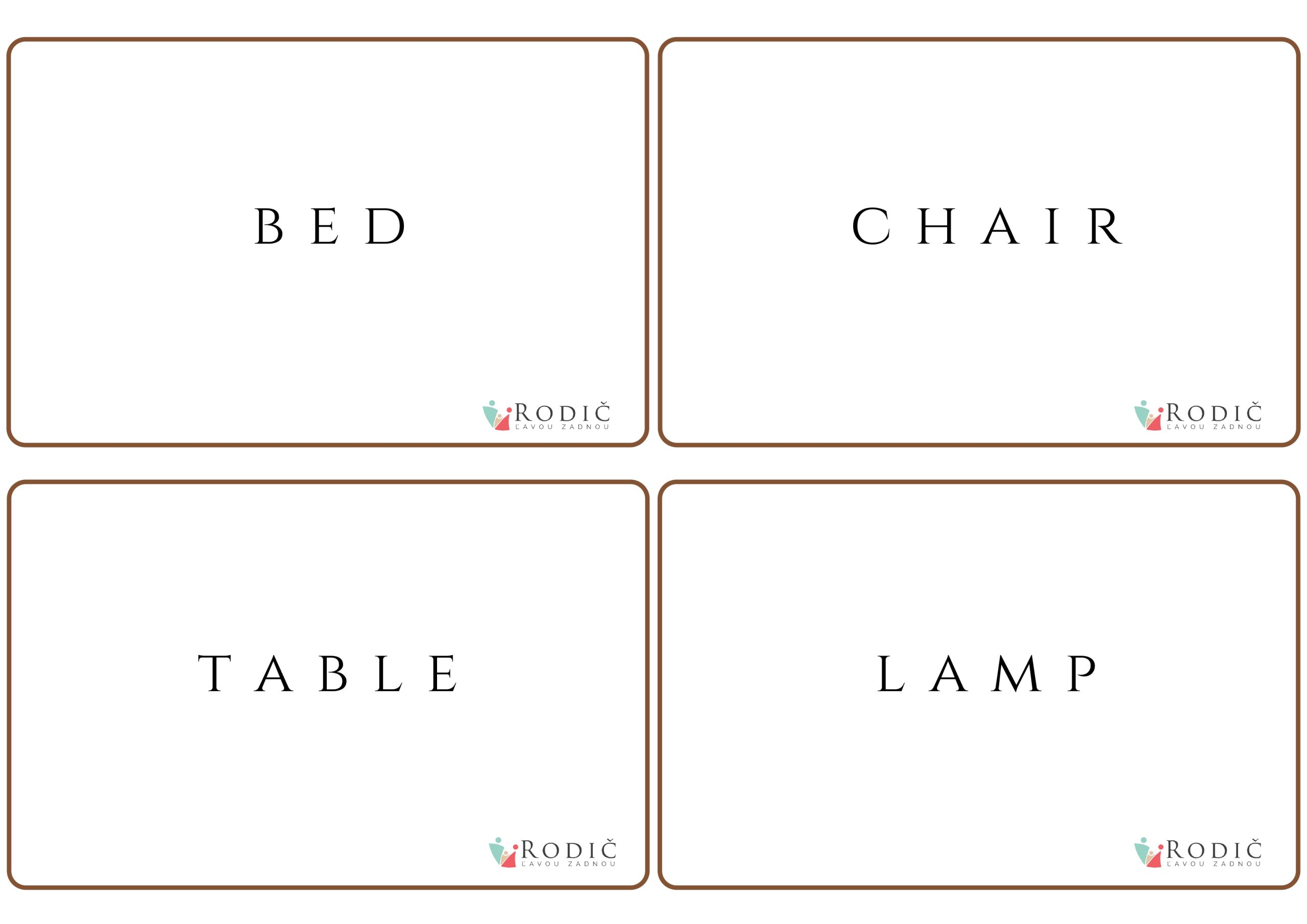 Flash cards HOUSE