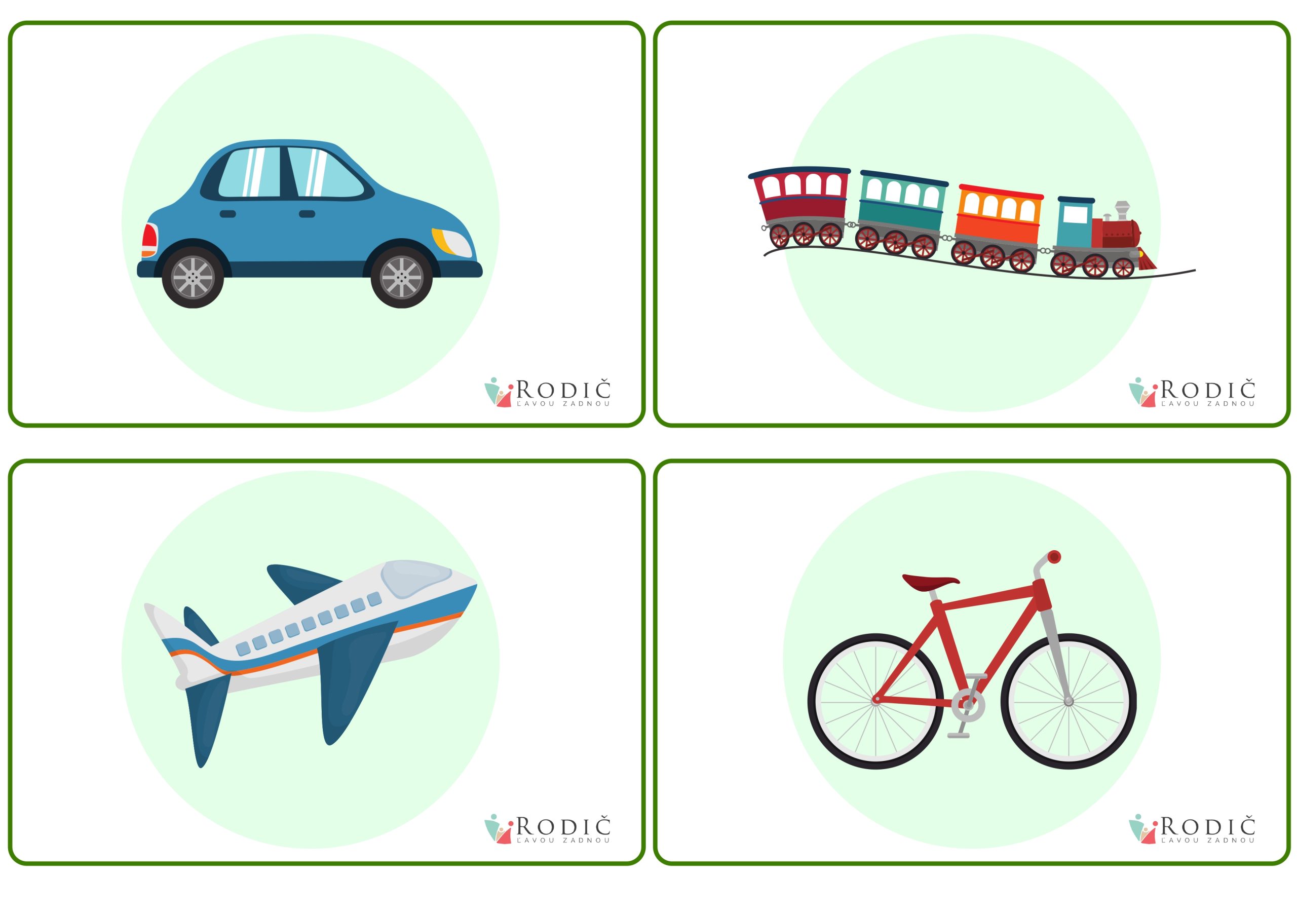 Flash cards TRANSPORT