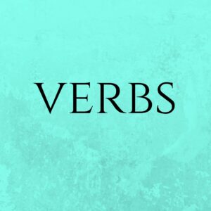 Flash cards VERBS