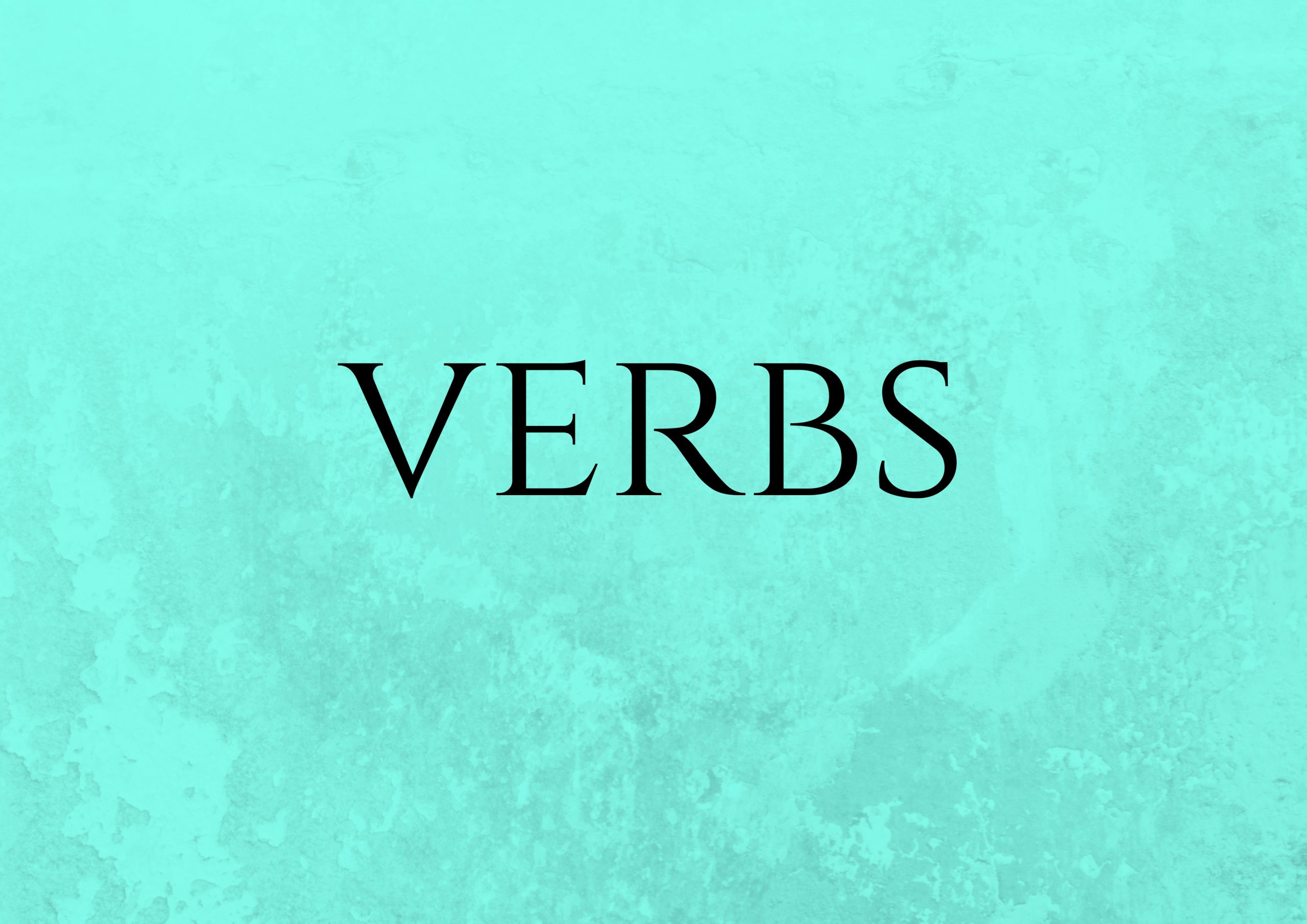 Flash cards VERBS