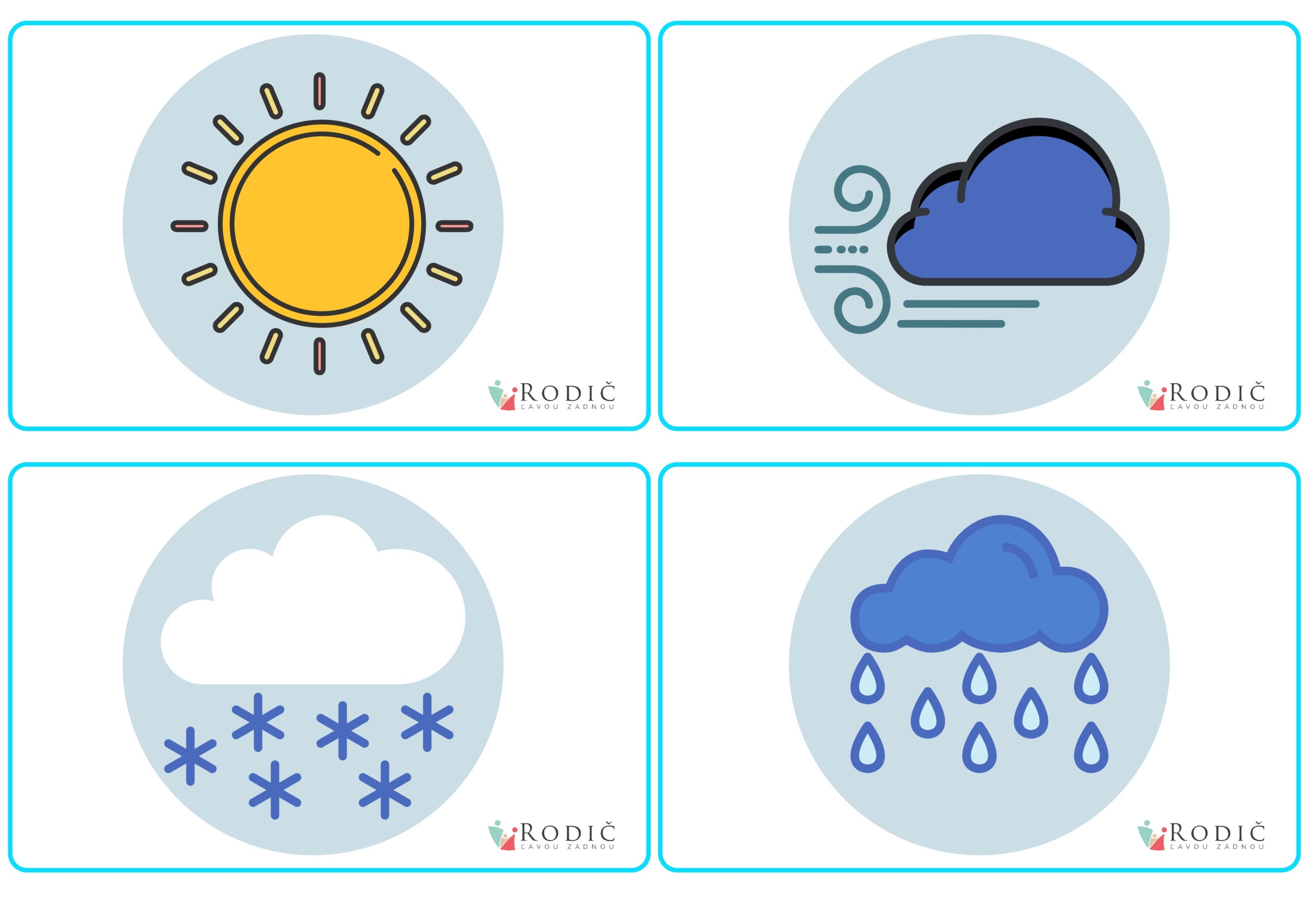 Flash cards WEATHER